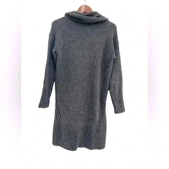 Anthropologie Women’s Gray Turtleneck Wool Blend Sweater Dress - Picture 2 of 7